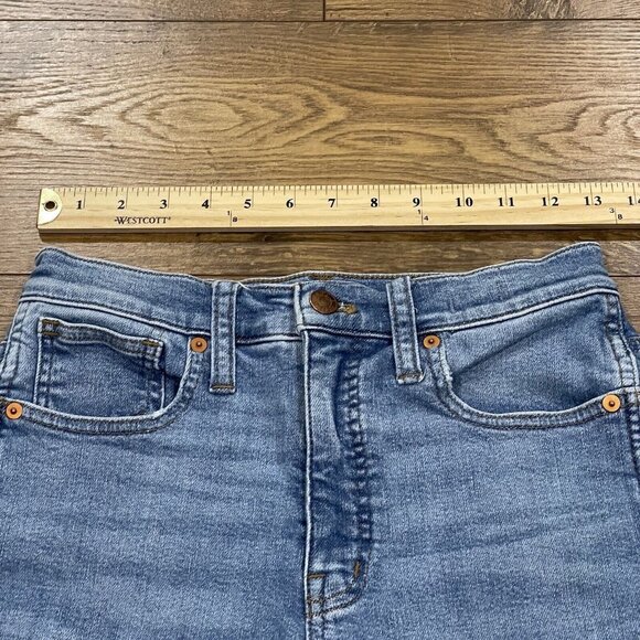 Madewell Jeans Womens 26 Stovepipe Euclid Wash Stretch Crop Medium Wash Straight - Picture 12 of 15